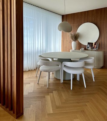 Lisette Brown Performance Fabric Dining Armchair - image 11 of 13