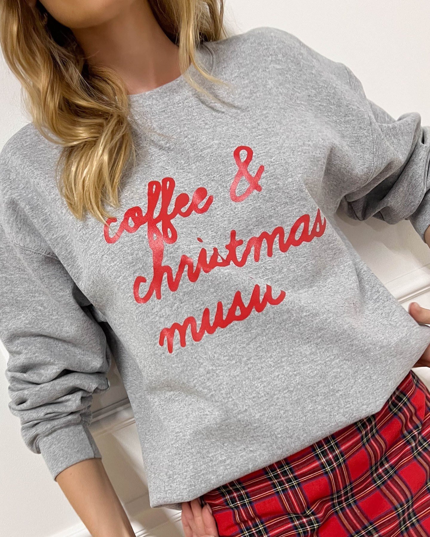 Coffee & Christmas Music Cotton Blend Sweatshirt – VICI