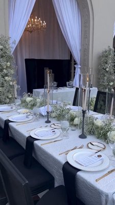 Juliette Pearl Table Linen - Linen Rentals