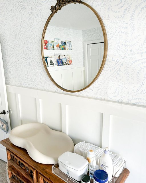 Tulca Round Mirror, Gold