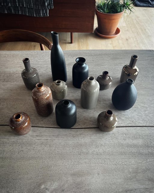 Molloy Stoneware Vases - Set of 8