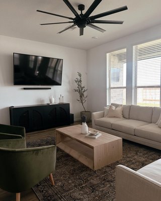 Vernon Ebonized Pine Wood 56" Rectangular Coffee Table with Shelf - image 11 of 12