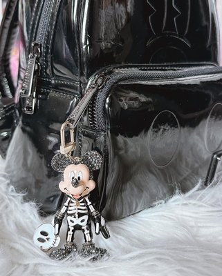 BaubleBar Mickey Mouse Disney Ghost 2d Bag Charm in Black