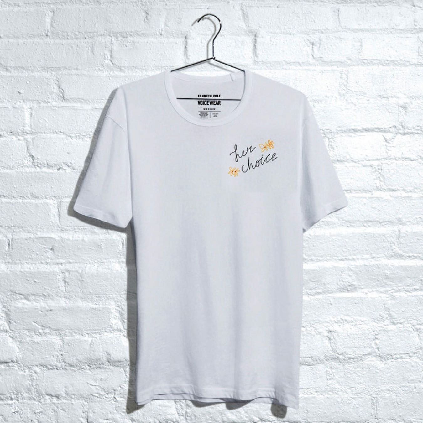 Shop Her Choice Tee – White Unisex Fit | Kenneth Cole