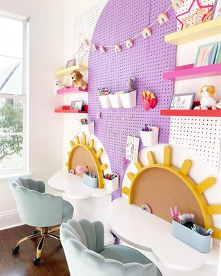 Sunshine Wood Wall-Mounted Kids Table - image 14 of 16