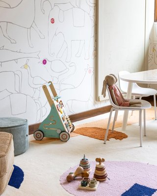 Rue Adjustable White Wood Kids Play Table with 23" Legs - image 11 of 13