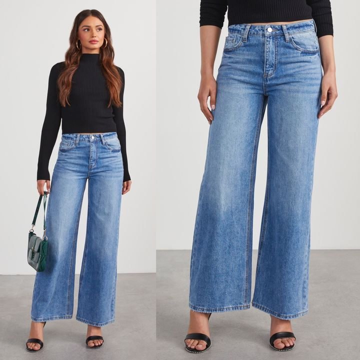 Izora High Rise Wide Leg Jeans - Light Wash – VICI