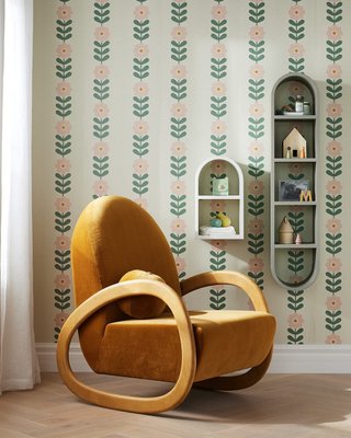 Pollie White Snow Boucle Nursery Rocking Chair - image 18 of 20