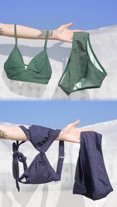Women's CUPSHE Paisley Triangle Top & Overlap Cheeky Bikini Swim Set