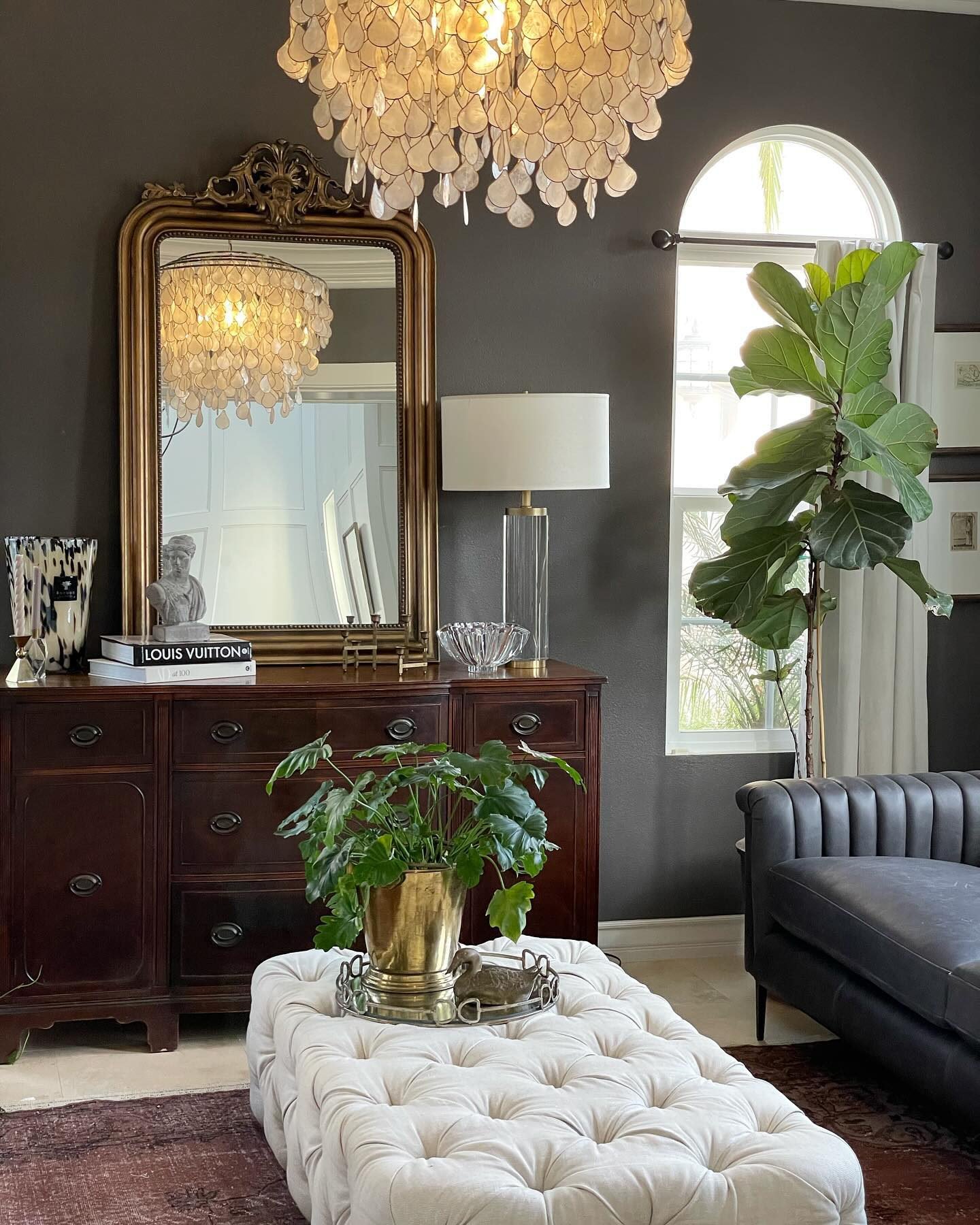 Teardrops Capiz Chandelier - Thumbnail 2