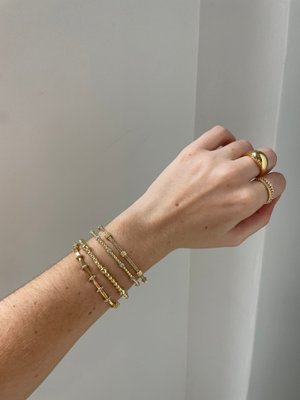 Chloe Bracelet Set - Gold/Pavé