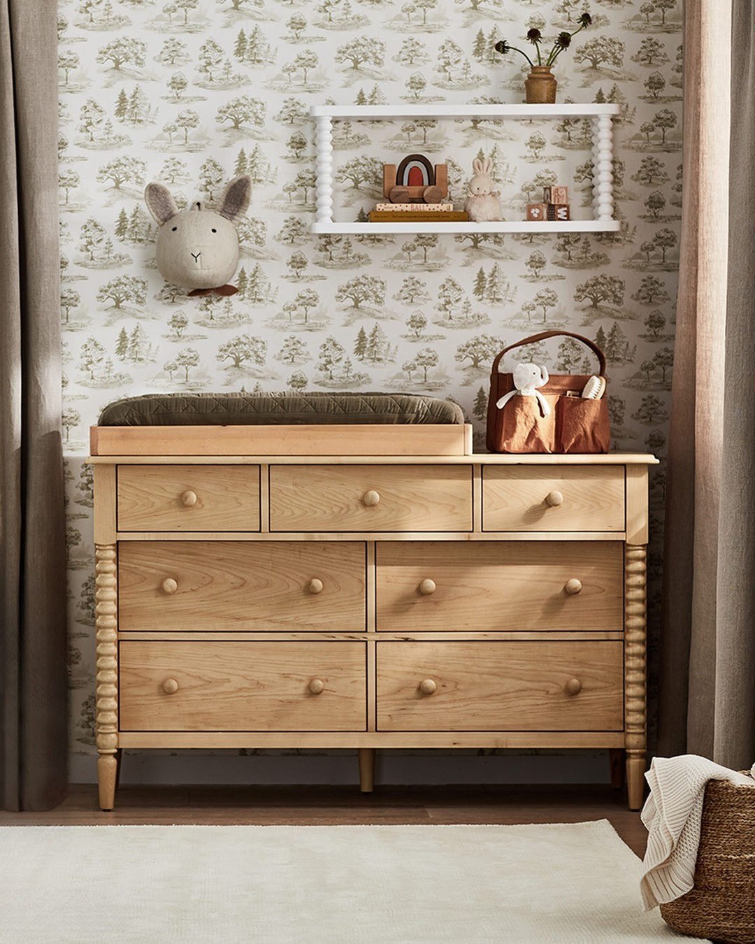 Jenny Lind Kids Black Wood Spindle Wall Shelf + Reviews | Crate & Kids