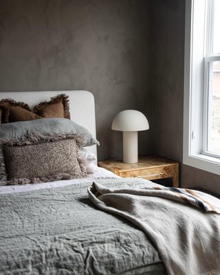 Genevieve Linen White Upholstered King Headboard - image 7 of 8