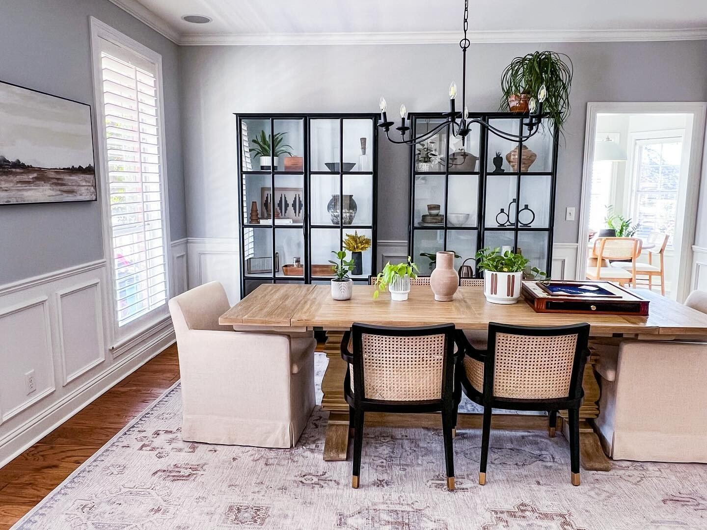 Fynn Wood And Cane Back Dining Armchair World Market
