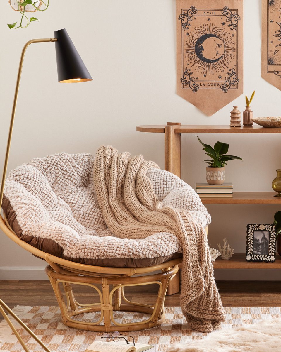 Lilith Oval Natural Mango Wood Bookshelf - World Market