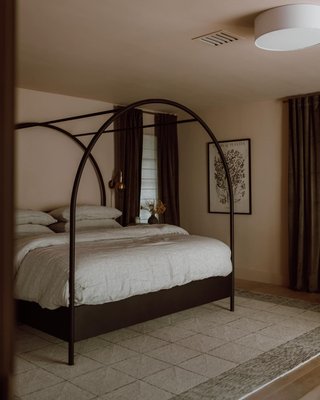 Canyon Arched Queen Canopy Bed with Upholstered Headboard by Leanne Ford - image 13 of 14