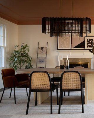 Azalea Black and White Boucle Dining Chair - image 10 of 14