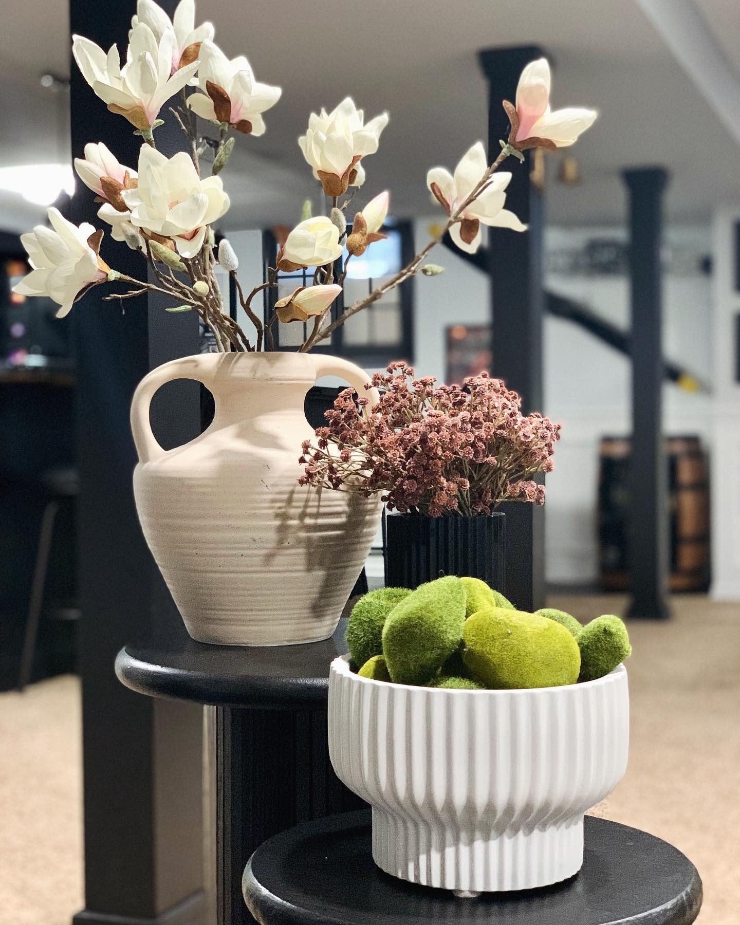 Natural Ceramic Speckled Urn Vase With Handles World Market