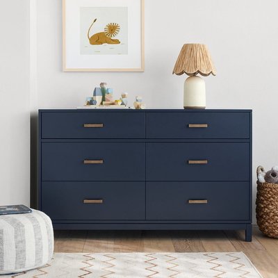 Parke Navy Blue Wood 6-Drawer Kids Dresser + Reviews | Crate & Kids Parke Navy Blue Wood 6-Drawer Kids Dresser + Reviews | Crate & Kids