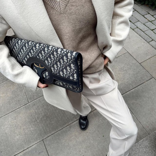 @ginemargrethe layering in our wool v neck sweater