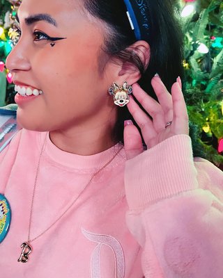 Minnie Mouse Disney Hula Earrings - Multi – Disney statement earrings –  BaubleBar