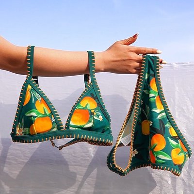 Serve tropical vibes with our Summer Orchard Stitch Top & Mid Rise Bikini Set. 🍊🌳🍹 ⁠
⁠Shop the look via the link in bio! 🛍️

#Cupshe #IslandGlow #tropical #swim #beachlife