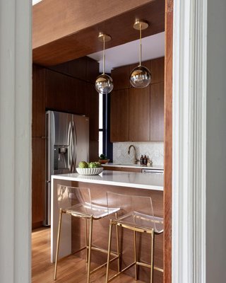 Chiaro Clear Acrylic Counter Stools with Nickel Legs Set of 2 - image 6 of 9