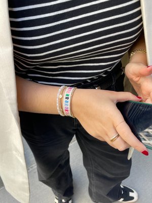 Initial Woven Friendship Bracelet - Multi