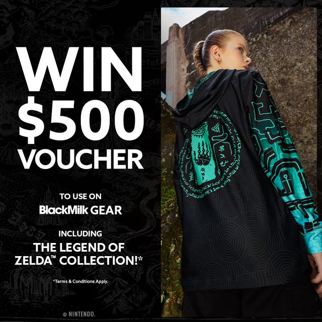 ✨ WIN A $500 AUD BLACKMILK WARDROBE ✨

To celebrate our new BlackMilk x The Legend of Zelda Collection, we are giving away a $500 AUD BlackMilk Voucher

For your chance to win, all you need to do is:

*Like this post
*Follow @blackmilkclothing
*Tag a friend in the comments on this post

And if you want an extra entry, share this post to your stories!

Competition closes 12PM AEST Monday 6 May 2024 💕 GOOD LUCK!!! T&C's apply - check bio link for details.

Please note: Winner will be notified by us only, report and block any spam or fraud accounts! We will never ask for your credit card details to claim the prize. Nintendo is not a sponsor, co-sponsor, or administrator of this sweepstakes. 

@NintendoInspired #blackmilkclothing #blackmilk #Zelda