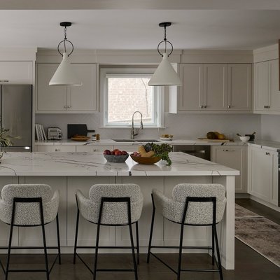 Azalea Upholstered Black and White Boucle Bar Stool - image 10 of 11