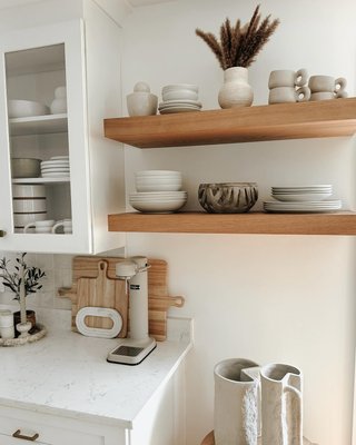 Black Elm Wood Floating Shelf 36" - image 6 of 8