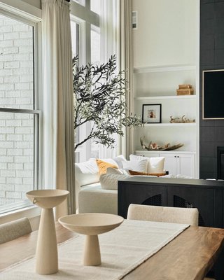 Plat Délicat Tall Pedestal Centerpiece Bowl with Taper Holder by Athena Calderone - image 14 of 16