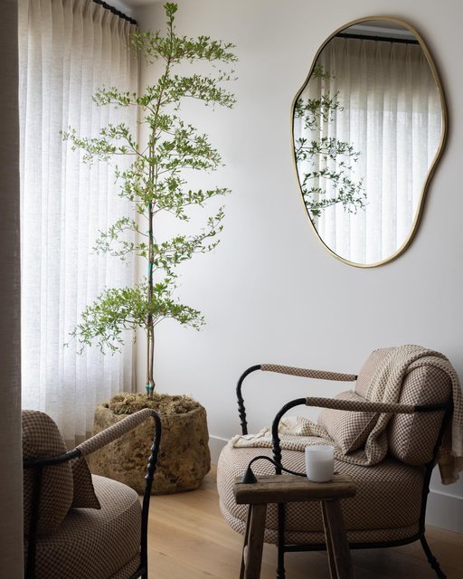 Puddle Mirror by Sarah Sherman Samuel, Gold Small