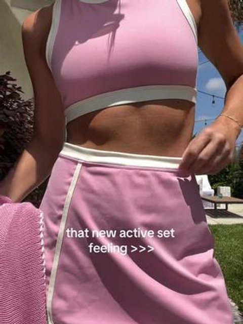 LSPACE X Anthropologie Campbell Skort - Pink Lady