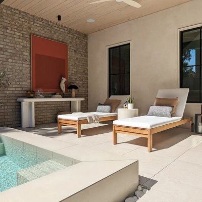 Bodene 82" Black Resin Console Table - image 8 of 9