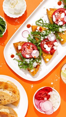 Tacos de papa 🌮 Crispy potato tacos drenched in a spicy tomato sauce made with ripe tomatoes, chiles de arbol, tomatillos, and the not-so-secret ingredient, knorr granulated tomato with chicken bouillon! #KnorrPartner #KnorrTasteCombos