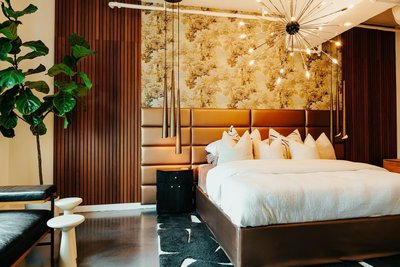 Cameo 20" Fluted Acacia Nightstand with Drawer - image 9 of 12