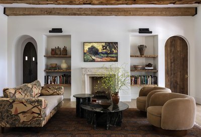 Muir Oxblood Velvet Swivel Chair - image 11 of 13