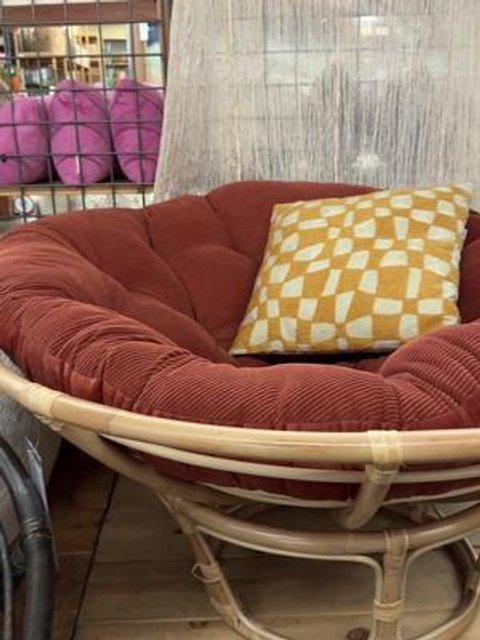 Pillow Fur Papasan Cushion World Market White Faux Fur Papasan