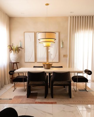 Bruna Walnut Wood and Linen Pendant Light - image 7 of 8