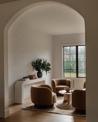 Muir Brown Leather Swivel Chair - image 8 of 9