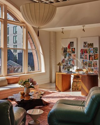 Reid 70" Oval Light Oak Storage Desk - image 11 of 12