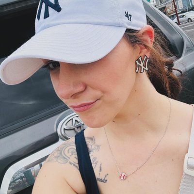 MLB Statement Stud Earrings - New York Yankees