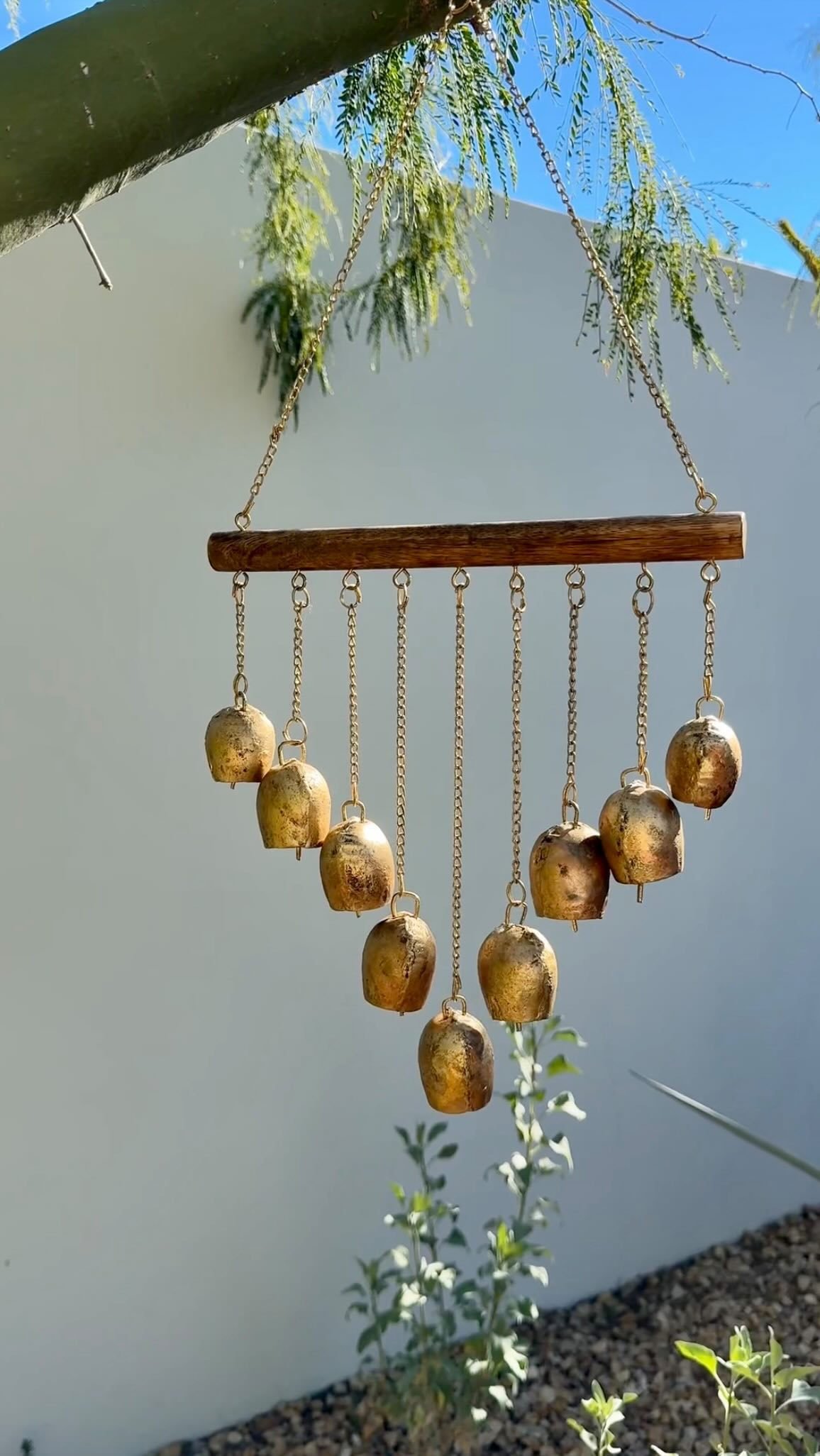 Rainbow Capiz Shell and Wood Wind Chimes - World Market