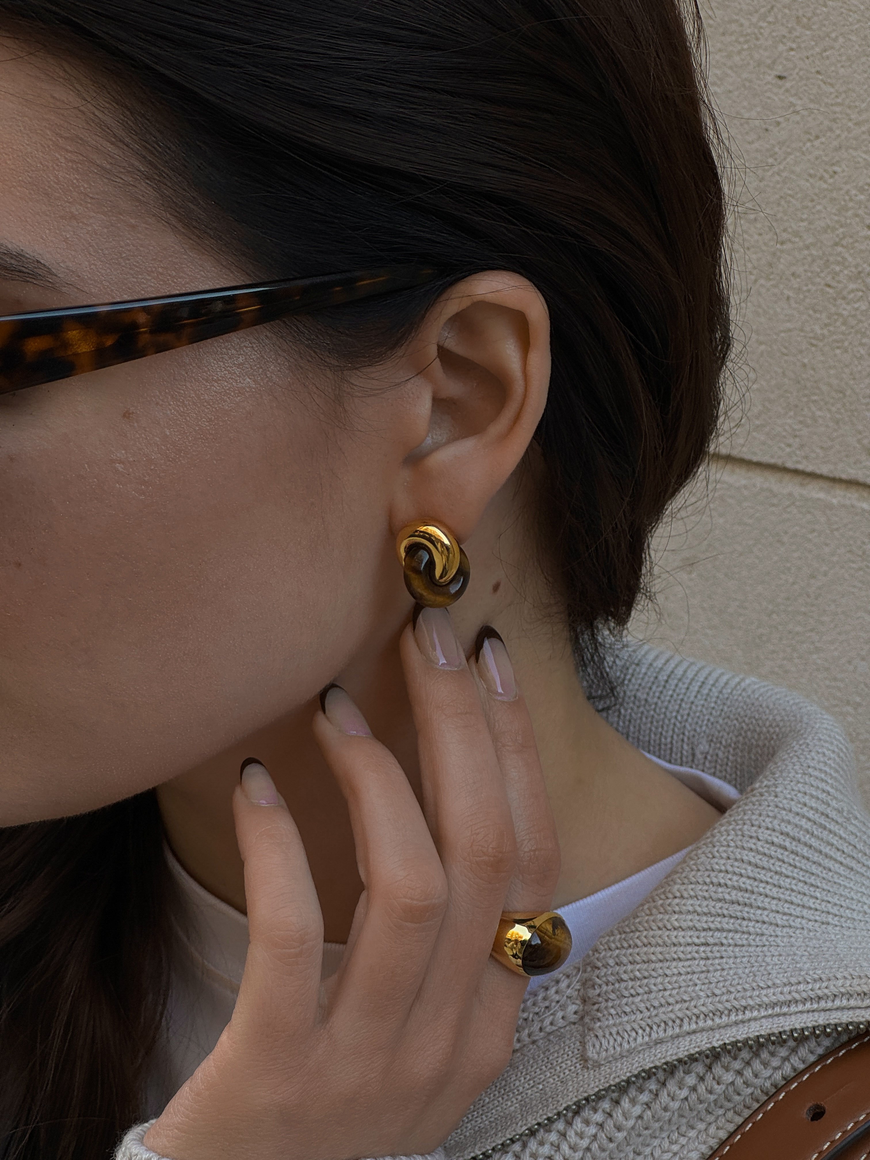 Kate Young Gemstone Ring in 18k Gold Vermeil on Sterling