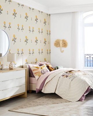 Riviera Plum Rose and Oatmeal Reversible Stripe Organic Cotton Kids Pillow Sham - image 9 of 11