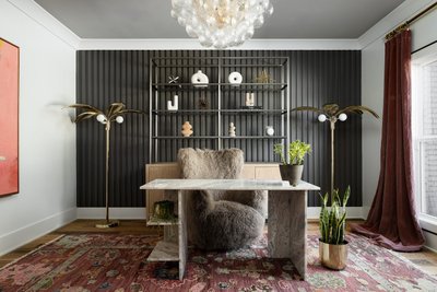 Bozzi Taupe Mongolian Sheepskin Accent Chair - image 14 of 16