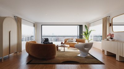 Moab 65" Light Wood Credenza - image 8 of 9