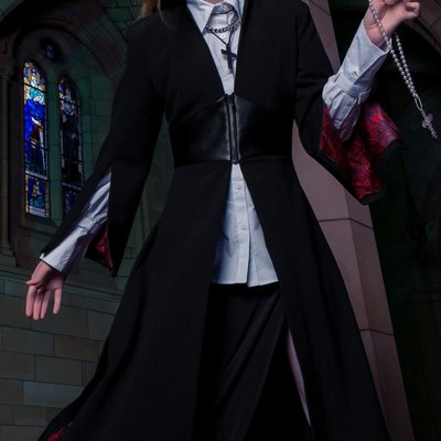 You might have seen me a couple of days ago roaming the walls of the cathedral...but we haven't properly introduced ourselves. Meet the cursed and corseted cousin of our best-selling Black Cursed Bats Velvet Trench Coat 👋 

What's different you ask? 👀 Well...a few things. This baddie features a notched stand up collar and contrasting vegan leather waist detail with zip front and adjustable lace-up corset back detail for that sleek cinched look 🦇

Shop the Black Cursed Bats Corset Trench Coat when Ascension drops, 7am AEST, Tues 23rd April 🖤

#blackmilk #blackmilkclothing