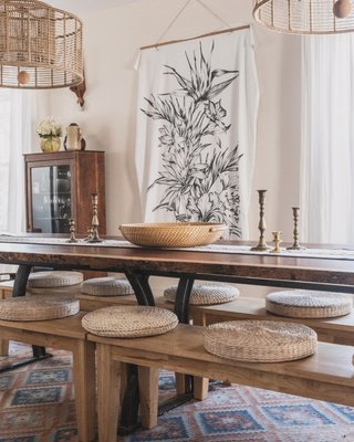 Artesia Natural Round Rattan Tray with Handles - image 6 of 8